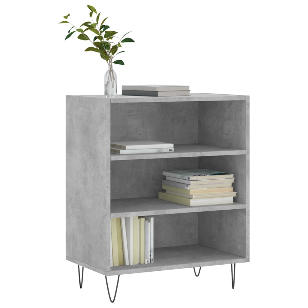Credenza Grigio Cemento 57x35x70 cm in Legno Multistrato - homemem39