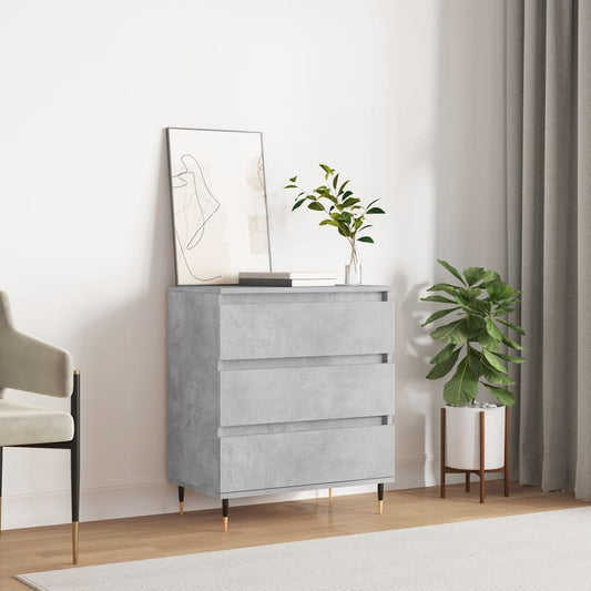 Credenza Grigio Cemento 60x35x70 cm in Legno Multistrato - homemem39