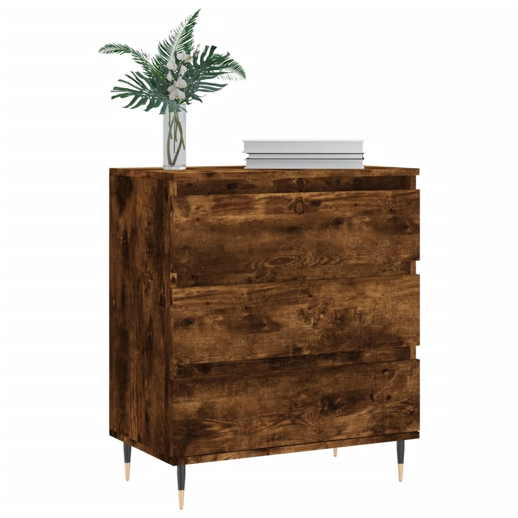 Credenza Rovere Fumo 60x35x70 cm in Legno Multistrato - homemem39