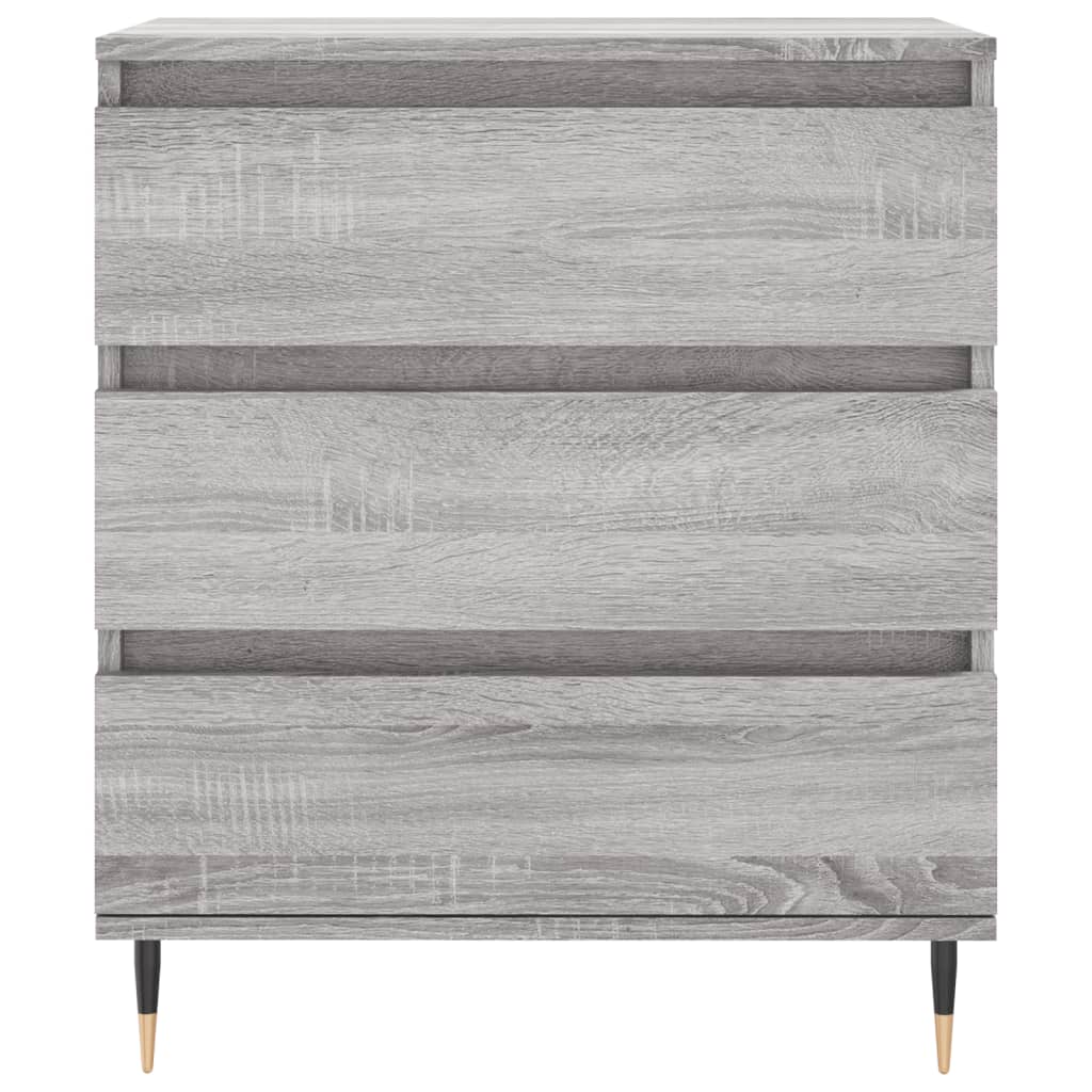 Credenza Grigio Sonoma 60x35x70 cm in Legno Multistrato