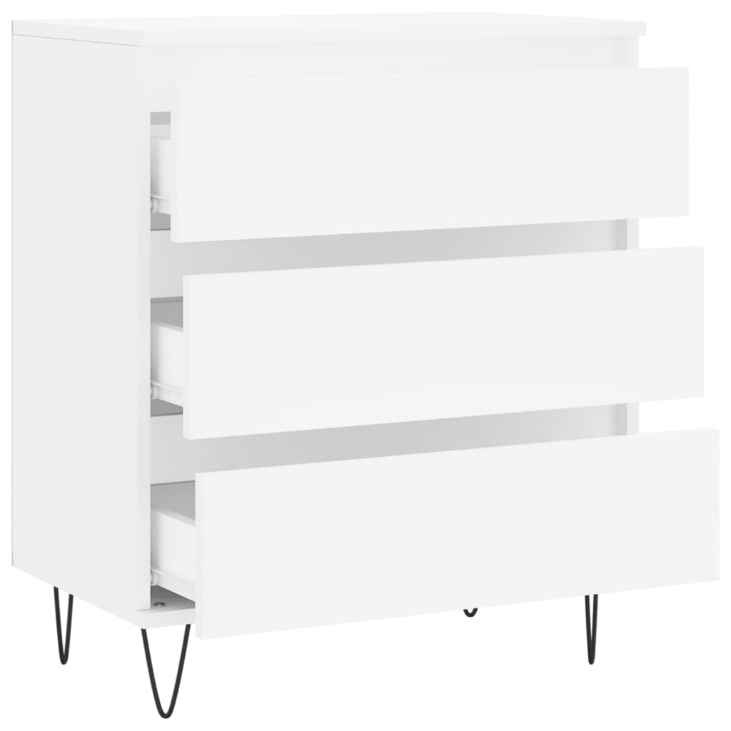 Credenza Bianca 60x35x70 cm in Legno Multistrato - homemem39
