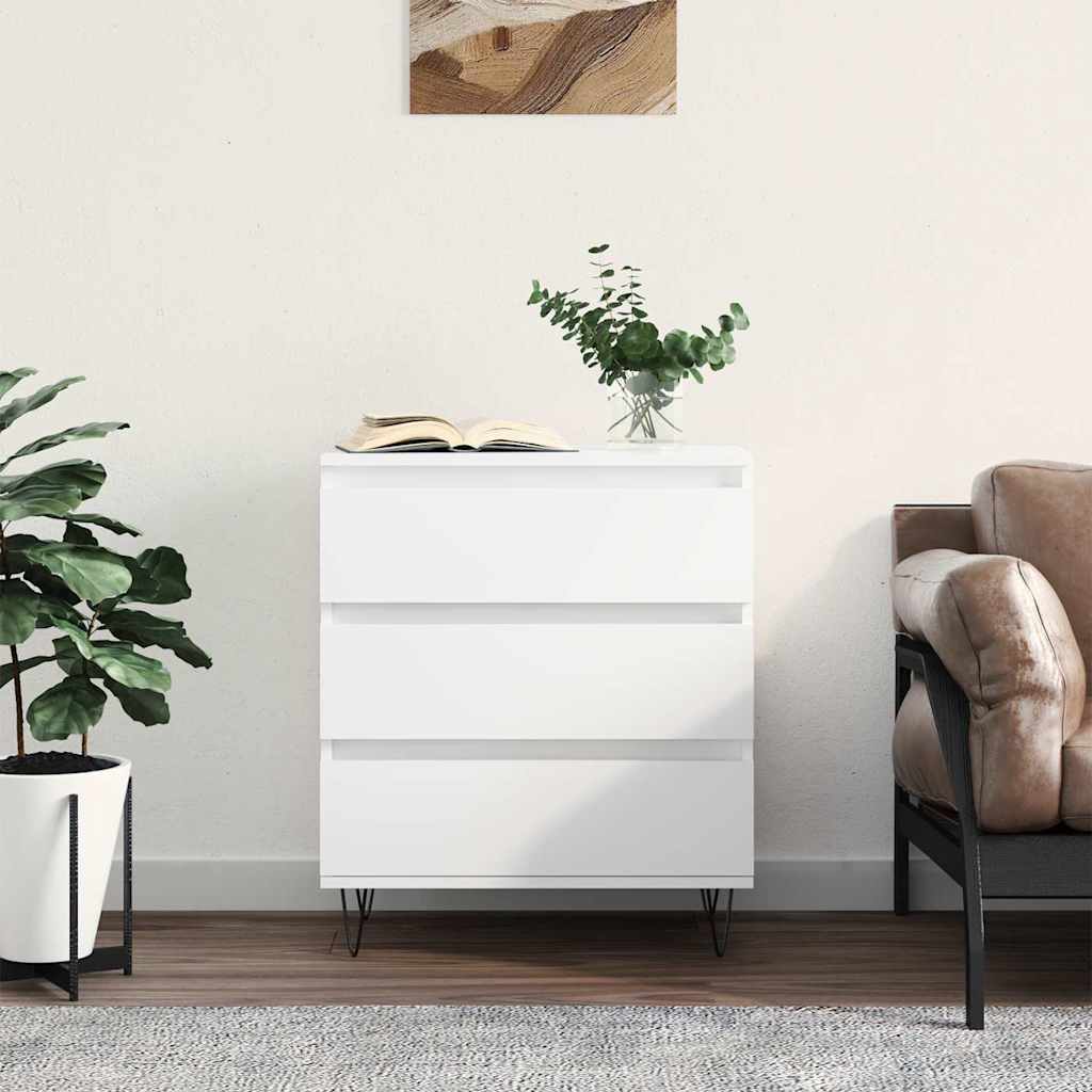 Credenza Bianca 60x35x70 cm in Legno Multistrato | homemem39