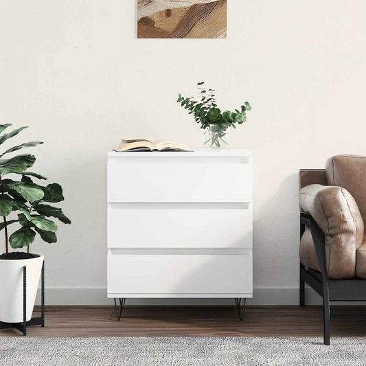 Credenza Bianca 60x35x70 cm in Legno Multistrato | homemem39