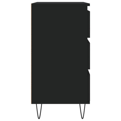 Credenza Nero 60x35x70 cm in Legno Multistrato | homemem39