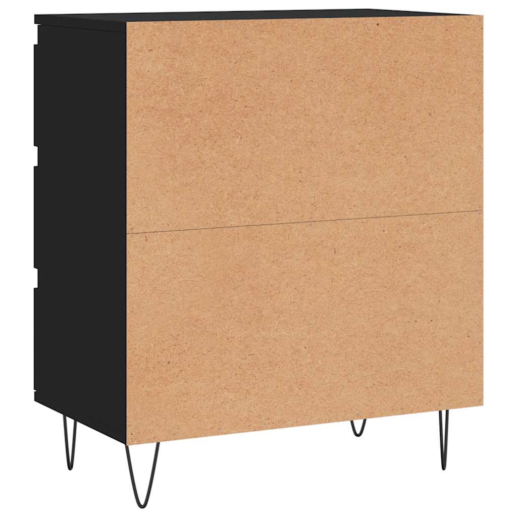 Credenza Nero 60x35x70 cm in Legno Multistrato | homemem39