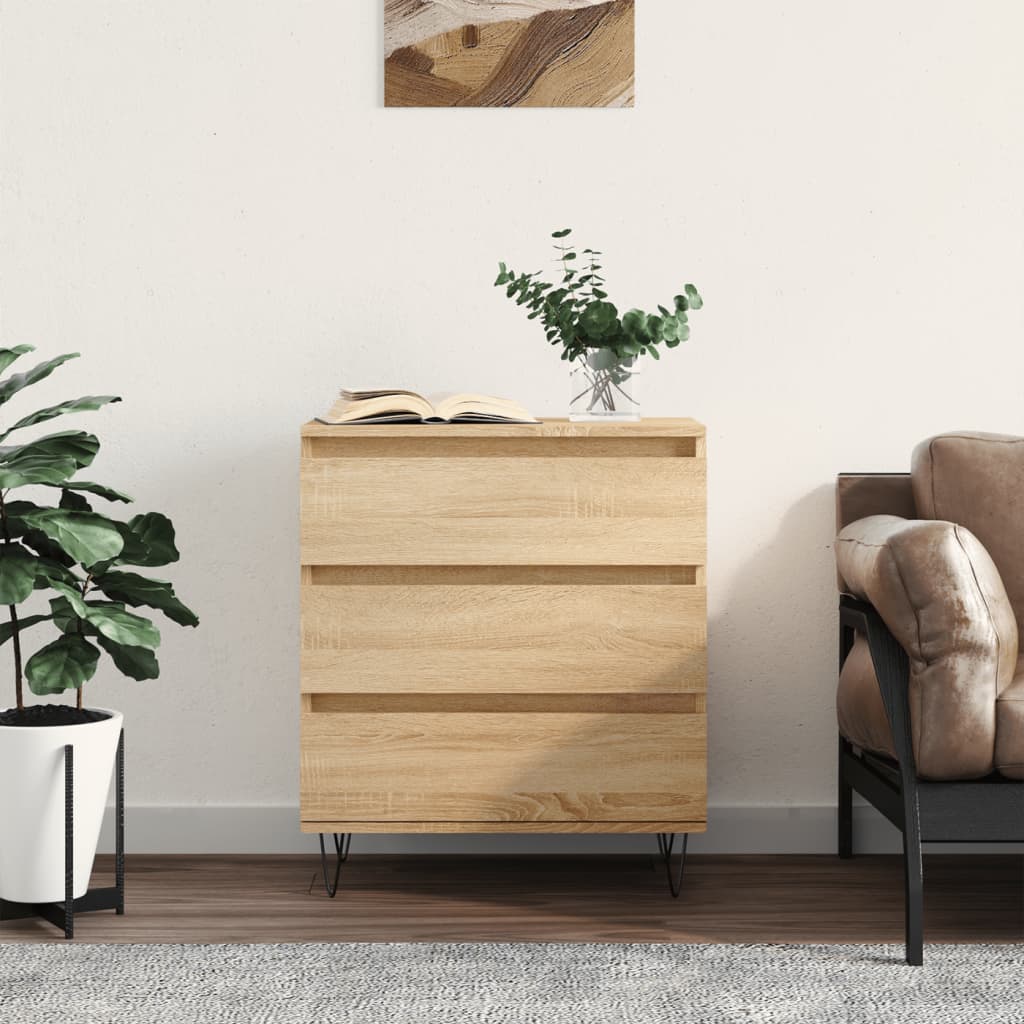 Credenza Rovere Sonoma 60x35x70 cm in Legno Multistrato - homemem39