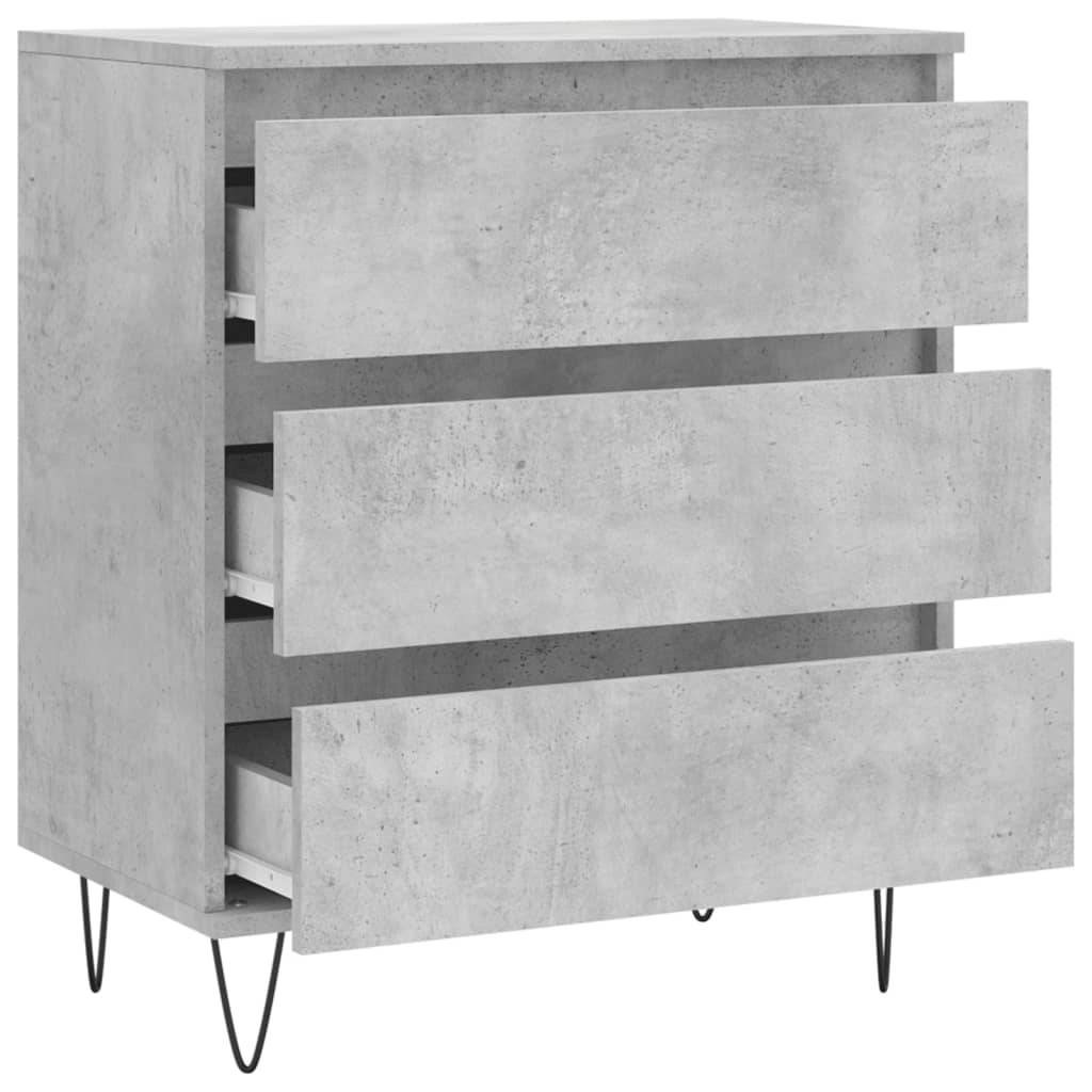 Credenza Grigio Cemento 60x35x70 cm in Legno Multistrato - homemem39