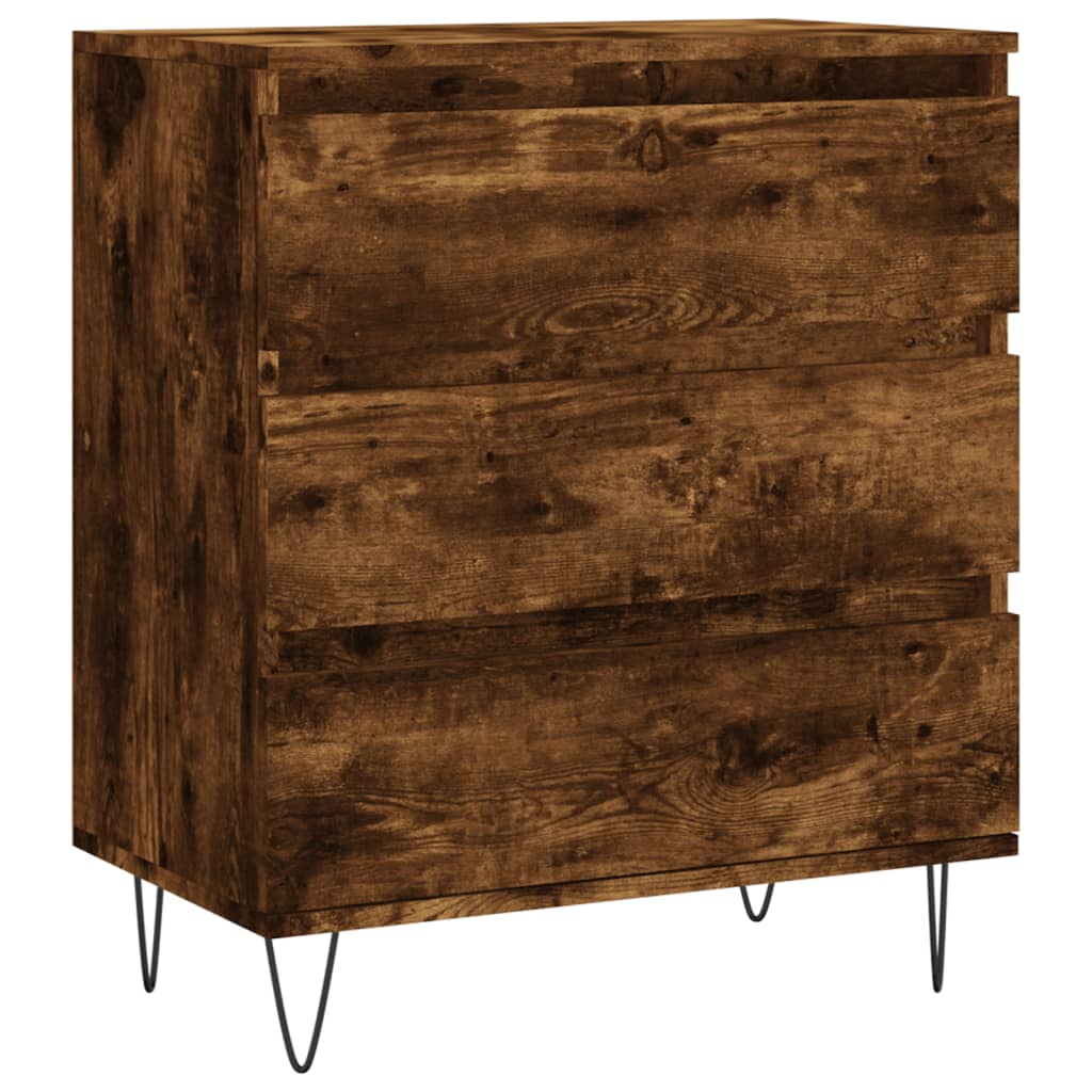 Credenza Rovere Fumo 60x35x70 cm in Legno Multistrato | homemem39