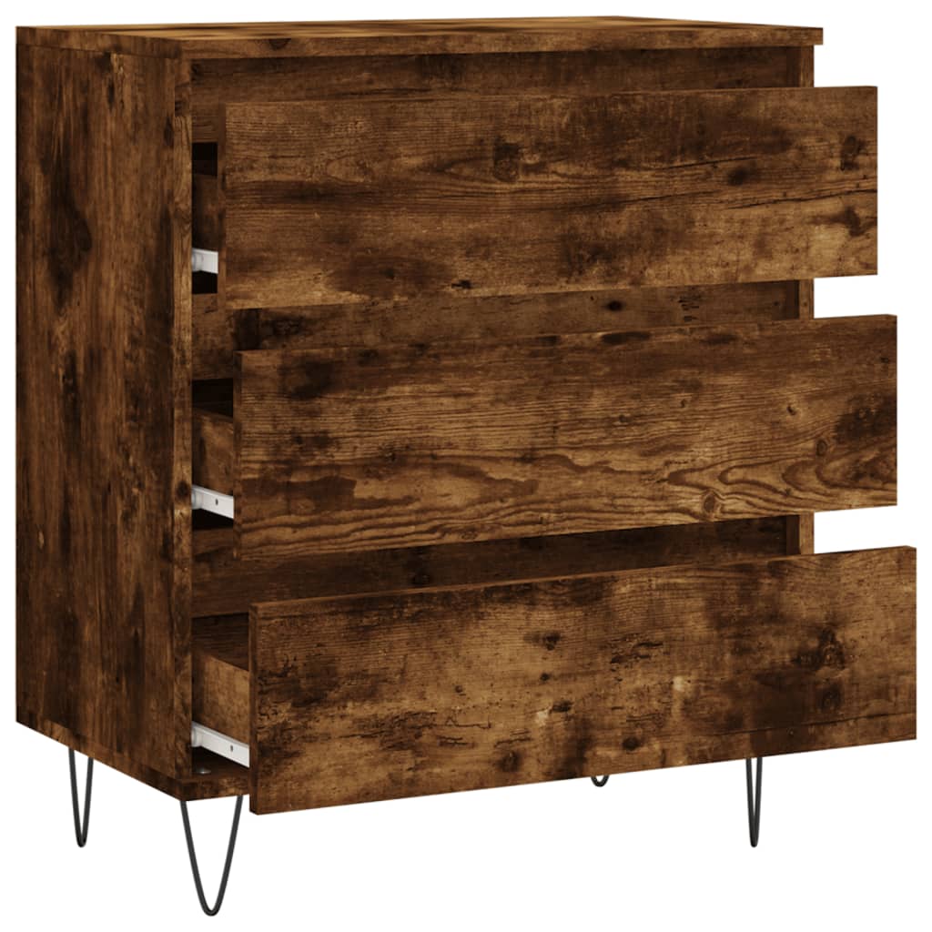 Credenza Rovere Fumo 60x35x70 cm in Legno Multistrato | homemem39