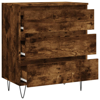 Credenza Rovere Fumo 60x35x70 cm in Legno Multistrato | homemem39