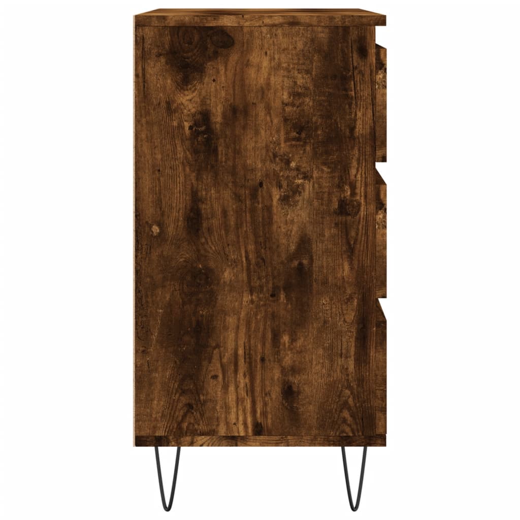 Credenza Rovere Fumo 60x35x70 cm in Legno Multistrato