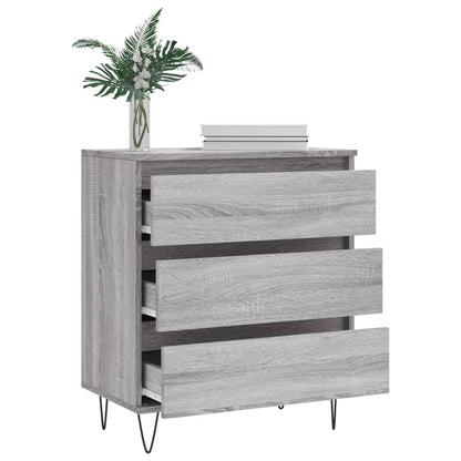 Credenza Grigio Sonoma 60x35x70 cm in Legno Multistrato