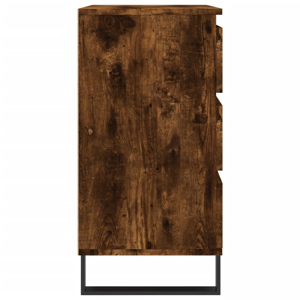 Credenza Rovere Fumo 60x35x70 cm in Legno Multistrato