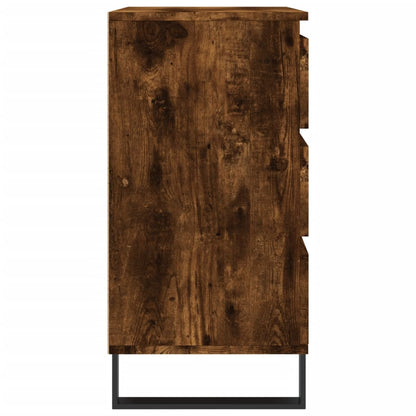 Credenza Rovere Fumo 60x35x70 cm in Legno Multistrato