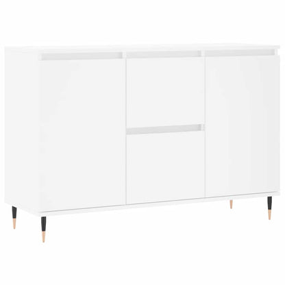 Credenza Bianca 101,5x35x70 cm in Legno Multistrato | homemem39