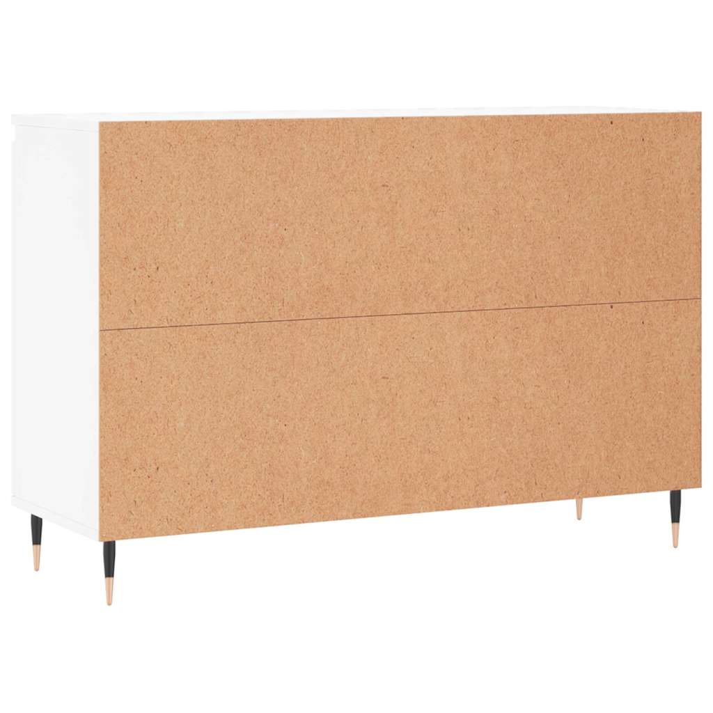 Credenza Bianca 101,5x35x70 cm in Legno Multistrato | homemem39
