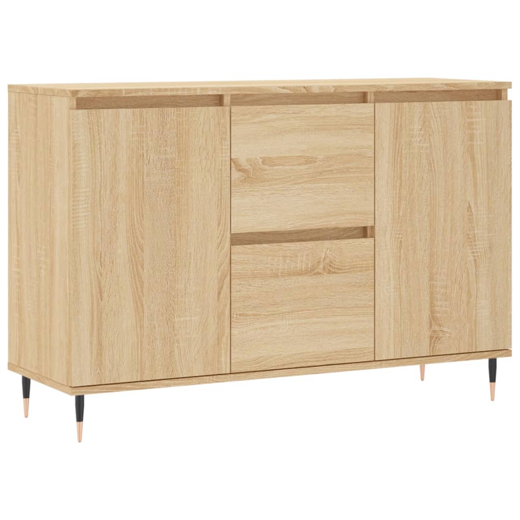 Credenza Rovere Sonoma 101,5x35x70 cm in Legno Multistrato - homemem39