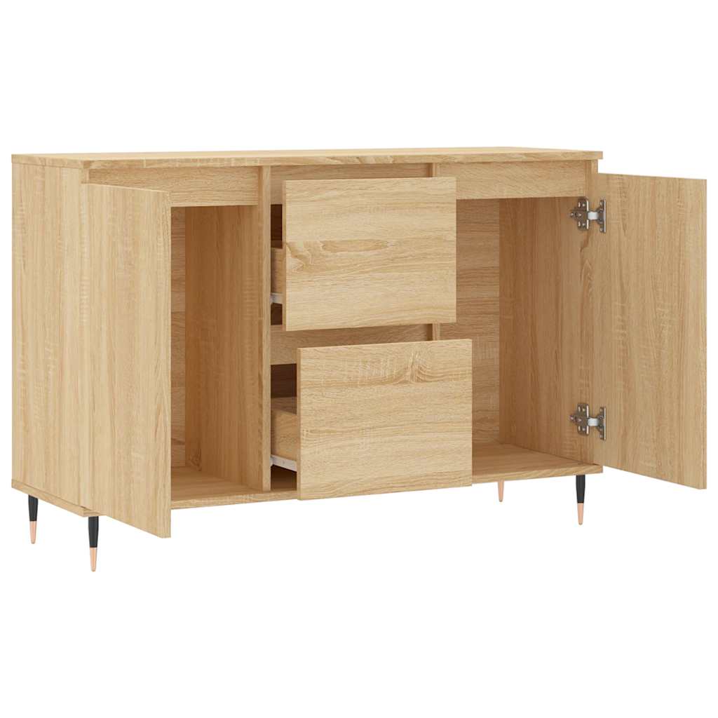 Credenza Rovere Sonoma 101,5x35x70 cm in Legno Multistrato | homemem39