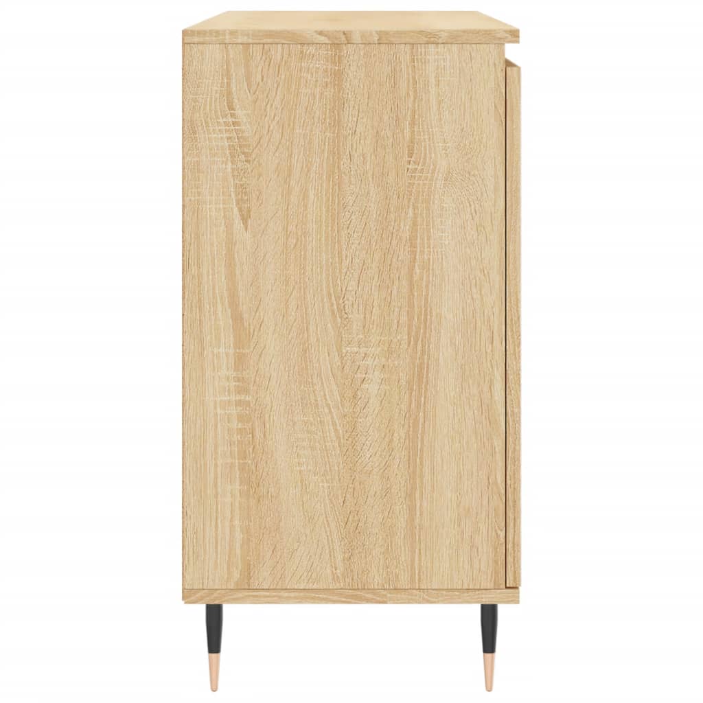 Credenza Rovere Sonoma 101,5x35x70 cm in Legno Multistrato - homemem39