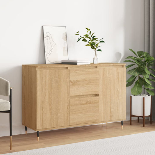 Credenza Rovere Sonoma 101,5x35x70 cm in Legno Multistrato - homemem39