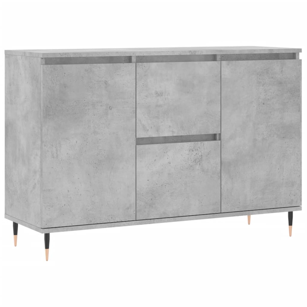 Credenza Grigio Cemento 101,5x35x70 cm in Legno Multistrato - homemem39