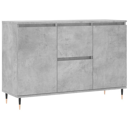 Credenza Grigio Cemento 101,5x35x70 cm in Legno Multistrato