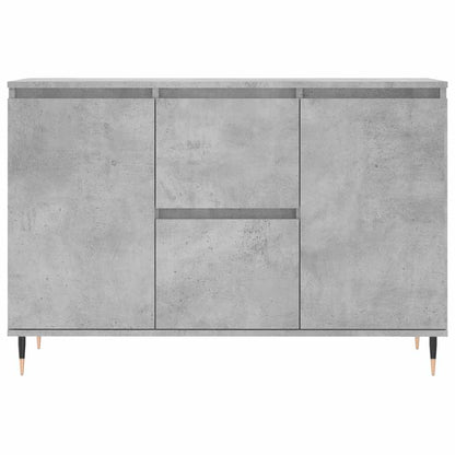 Credenza Grigio Cemento 101,5x35x70 cm in Legno Multistrato
