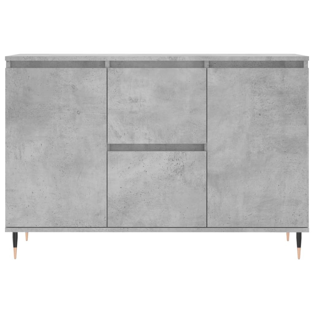 Credenza Grigio Cemento 101,5x35x70 cm in Legno Multistrato - homemem39