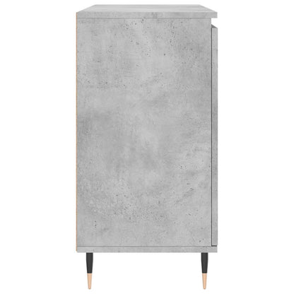 Credenza Grigio Cemento 101,5x35x70 cm in Legno Multistrato