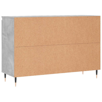Credenza Grigio Cemento 101,5x35x70 cm in Legno Multistrato - homemem39