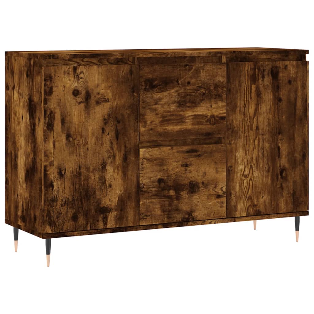 Credenza Rovere Fumo 101,5x35x70 cm in Legno Multistrato - homemem39