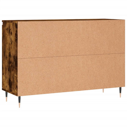 Credenza Rovere Fumo 101,5x35x70 cm in Legno Multistrato - homemem39