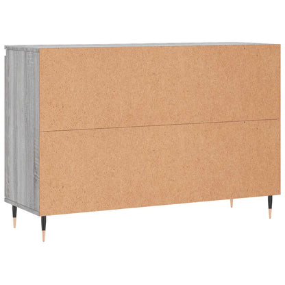 Credenza Grigio Sonoma 101,5x35x70 cm in Legno Multistrato