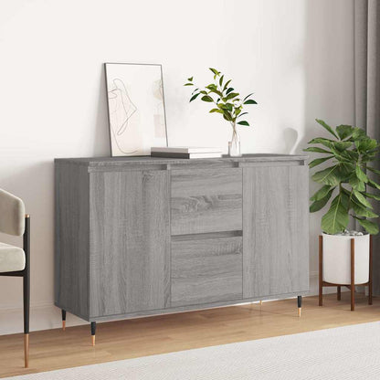 Credenza Grigio Sonoma 101,5x35x70 cm in Legno Multistrato
