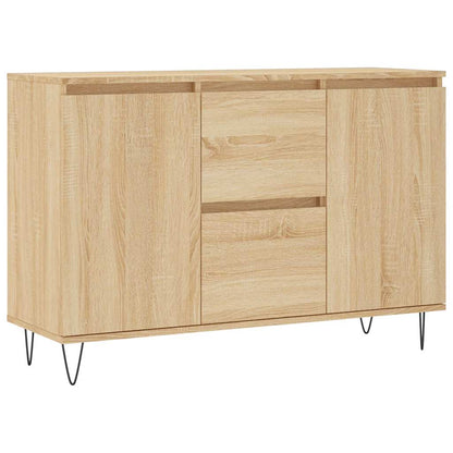 Credenza Rovere Sonoma 101,5x35x70 cm in Legno Multistrato - homemem39