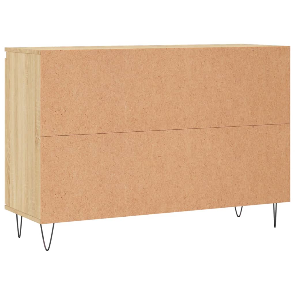 Credenza Rovere Sonoma 101,5x35x70 cm in Legno Multistrato - homemem39