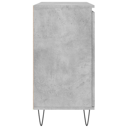 Credenza Grigio Cemento 101,5x35x70 cm in Legno Multistrato - homemem39