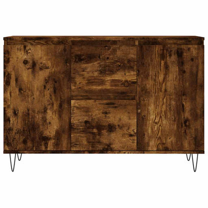 Credenza Rovere Fumo 101,5x35x70 cm in Legno Multistrato - homemem39