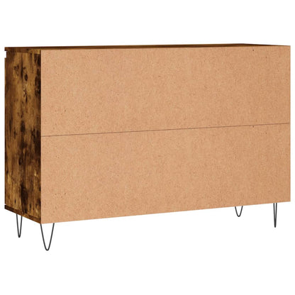 Credenza Rovere Fumo 101,5x35x70 cm in Legno Multistrato - homemem39