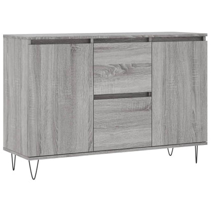 Credenza Grigio Sonoma 101,5x35x70 cm in Legno Multistrato - homemem39