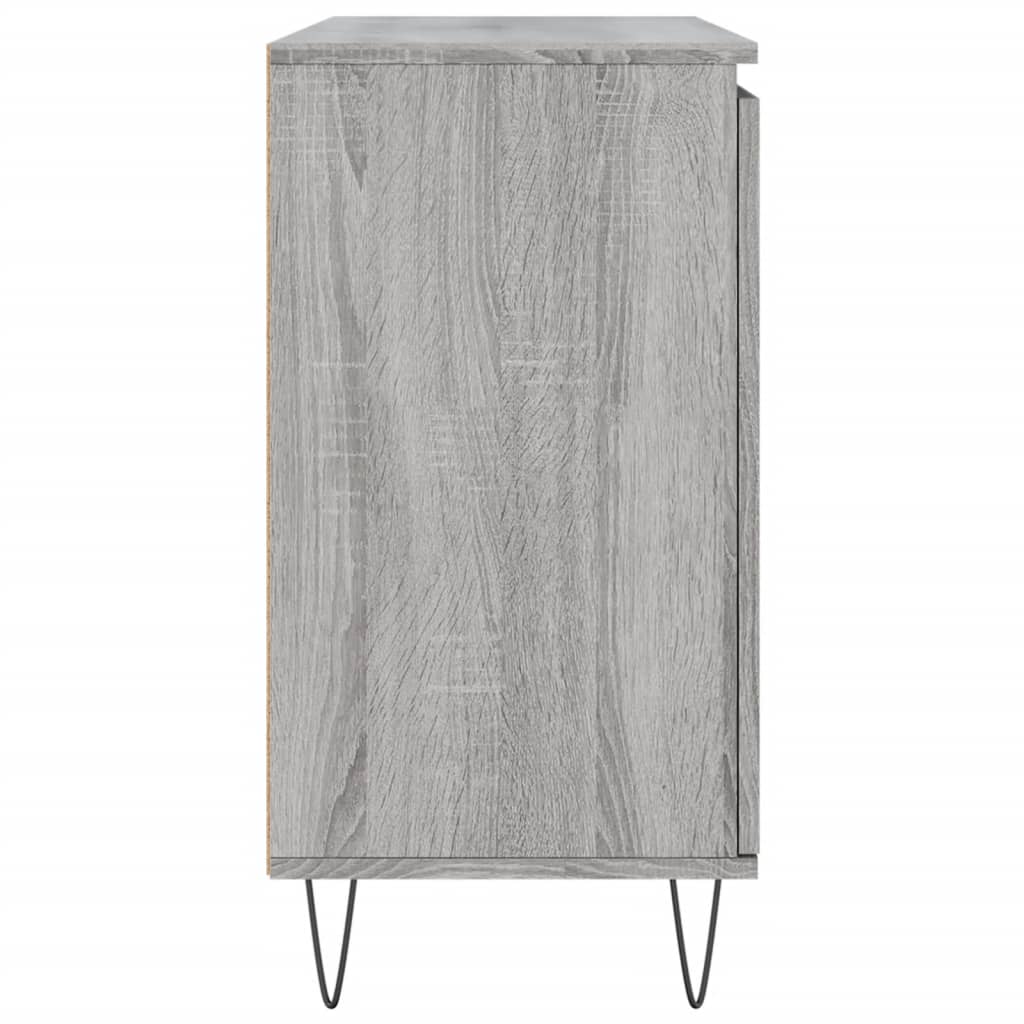 Credenza Grigio Sonoma 101,5x35x70 cm in Legno Multistrato - homemem39