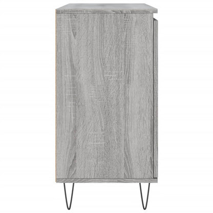 Credenza Grigio Sonoma 101,5x35x70 cm in Legno Multistrato - homemem39