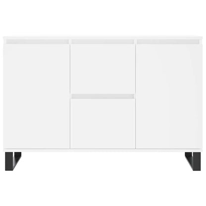 Credenza Bianca 101,5x35x70 cm in Legno Multistrato - homemem39