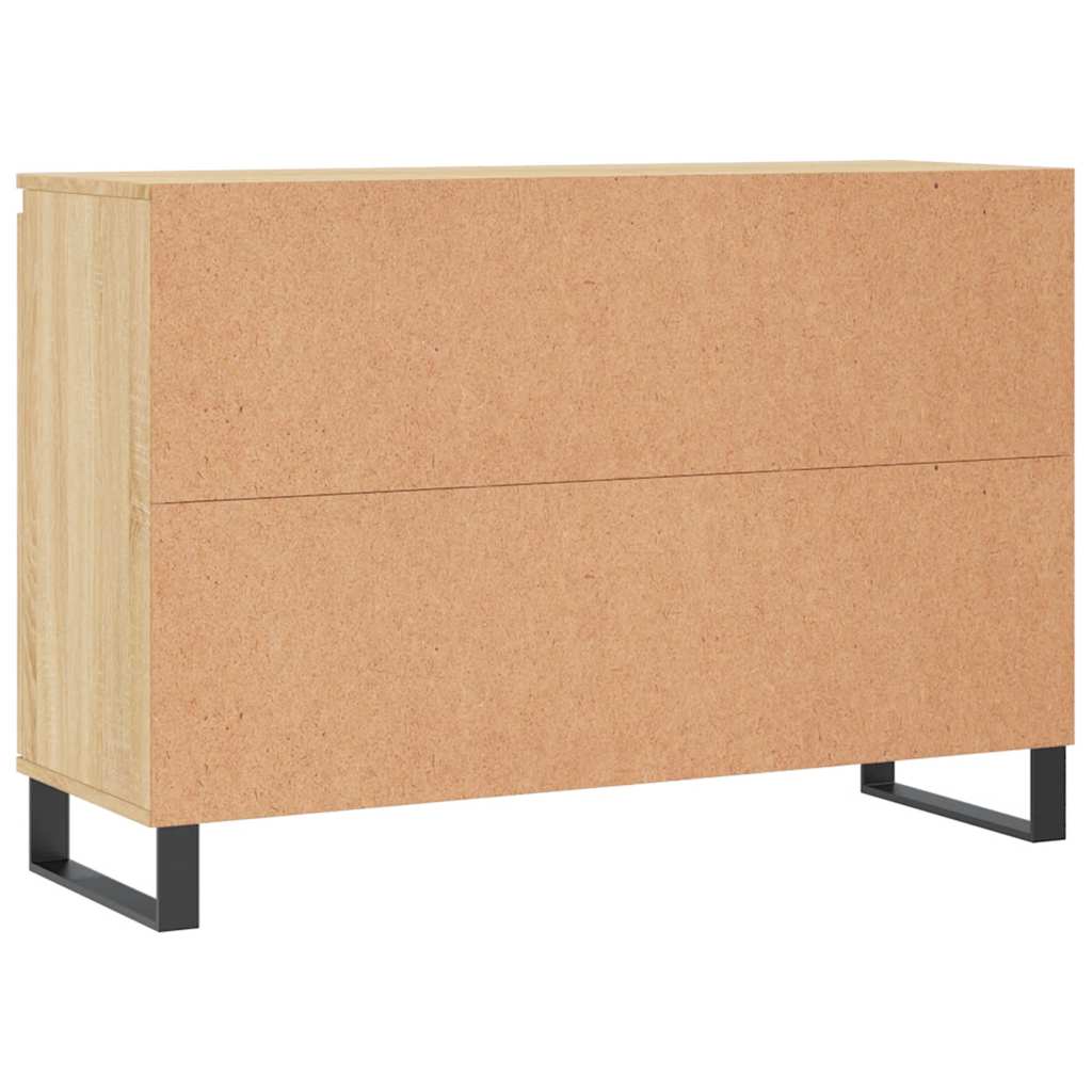 Credenza Rovere Sonoma 101,5x35x70 cm in Legno Multistrato - homemem39