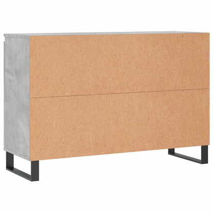 Credenza Grigio Cemento 101,5x35x70 cm in Legno Multistrato - homemem39