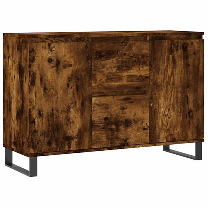 Credenza Rovere Fumo 101,5x35x70 cm in Legno Multistrato - homemem39