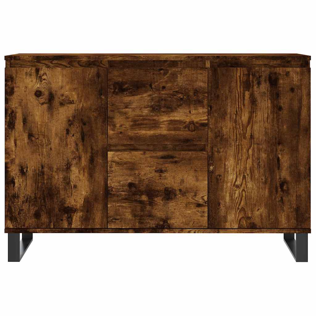 Credenza Rovere Fumo 101,5x35x70 cm in Legno Multistrato - homemem39