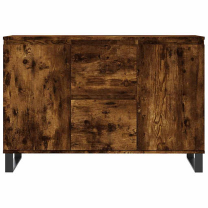 Credenza Rovere Fumo 101,5x35x70 cm in Legno Multistrato - homemem39