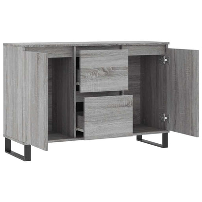 Credenza Grigio Sonoma 101,5x35x70 cm in Legno Multistrato - homemem39