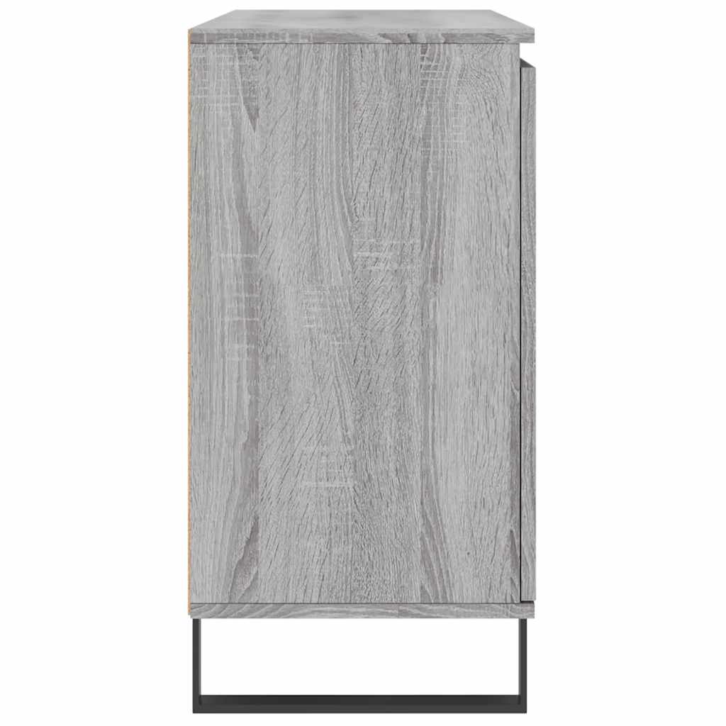 Credenza Grigio Sonoma 101,5x35x70 cm in Legno Multistrato - homemem39